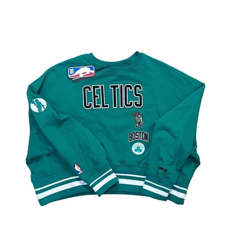 Pro Standard Boston Celtics NBA Retro Classic Crewneck Sweatshirt Green Medium